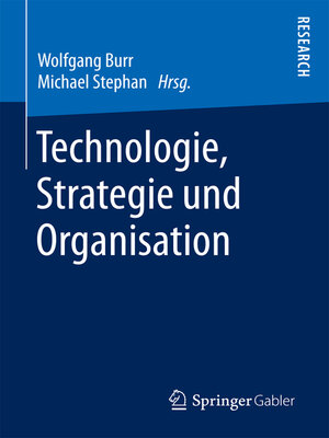 cover image of Technologie, Strategie und Organisation